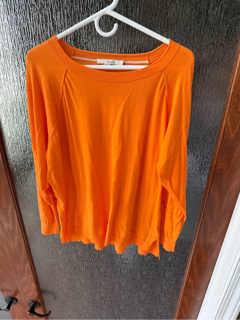 Boden Orange Lightweight Knit Top – Size 18 🧡🍂